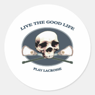 Good Life Lacrosse Classic Round Sticker
