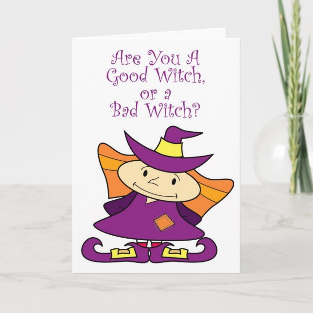 Good Little Witch Card (Front)