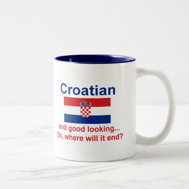 Good Looking Croatian Two-Tone Coffee Mug (Right)