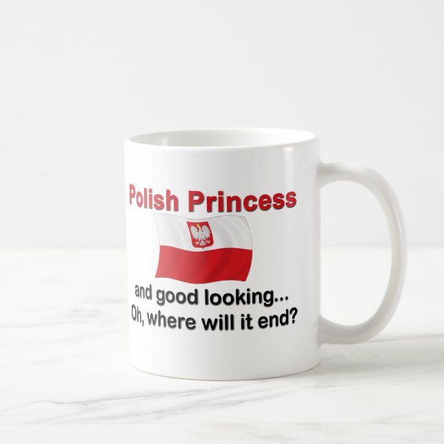 Good Looking Polish Princess Coffee Mug (Right)