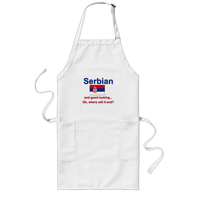 Good Looking Serbian Long Apron (Front)