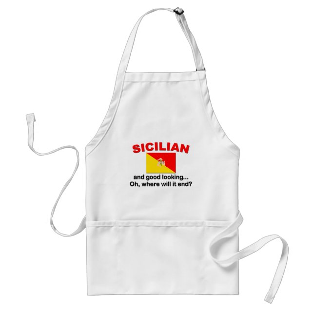 Good Looking Sicilian Standard Apron (Front)