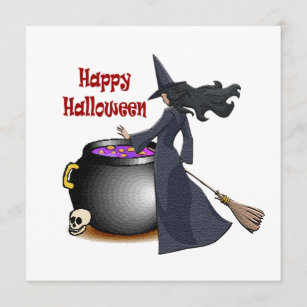 Good Looking Witch and the Cauldron Invite