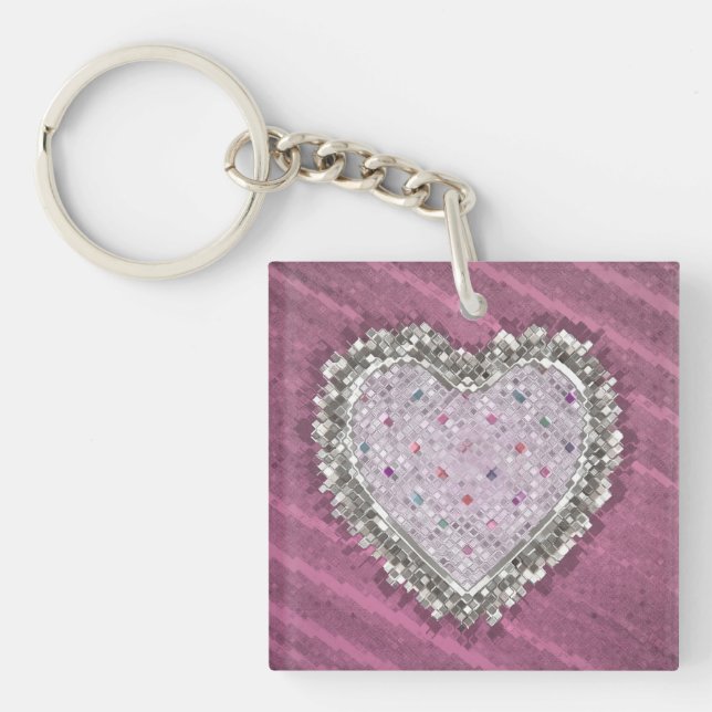 Good Love Charm Button Key Ring (Front)