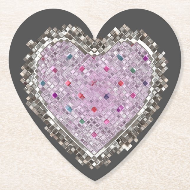 Good Love Charm Paper Coaster (Front)