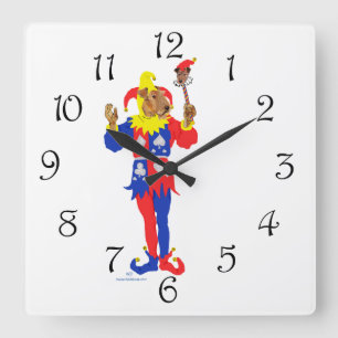 Good Luck Airedale Terrier Square Wall Clock