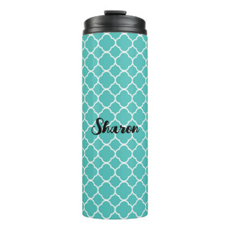Good Luck and Harmony Turquoise Thermal Tumbler