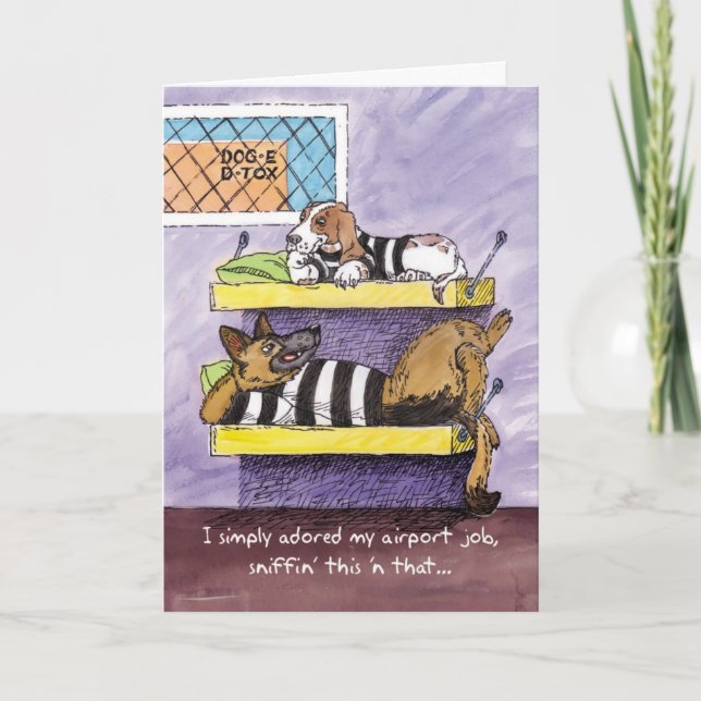Good Luck at New Job - Doggy Detox Card (Front)