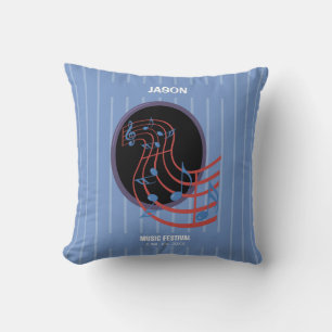 Good Luck, Black Music Circle Cushion