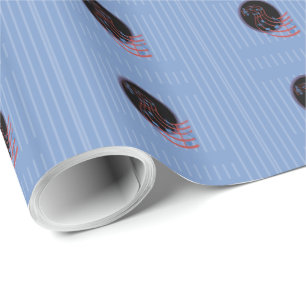 Good Luck, Black Music Circle Wrapping Paper