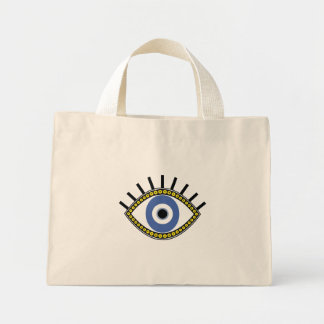 Good luck, Blue eye, greek amulet evil eye Mini Tote Bag