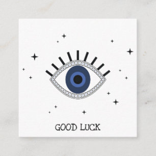 Good luck blue eye talisman greek tradition  enclosure card