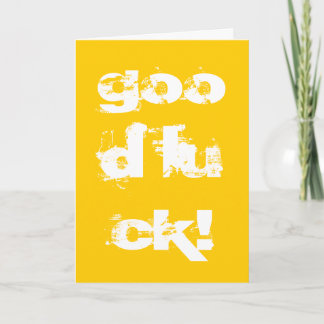Good Luck Card