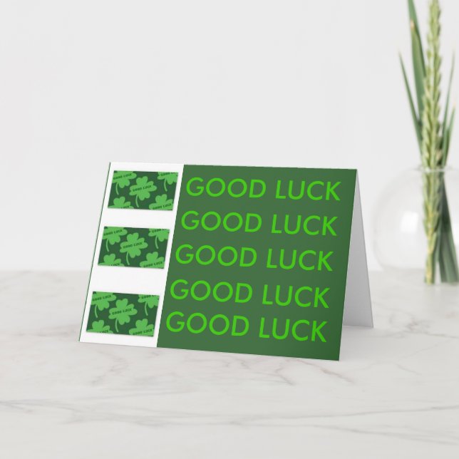 Good Luck. Card (Front)