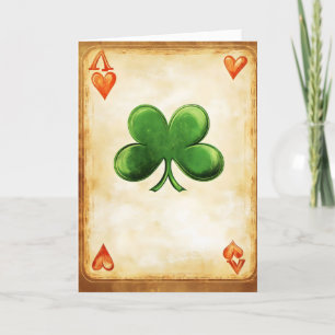 Good Luck Card Clover Ace