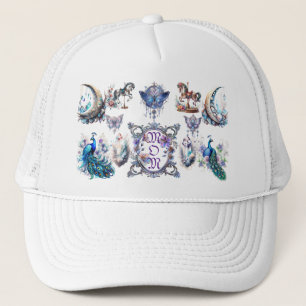 Good Luck Charms For Mum Floral Frame Trucker Hat