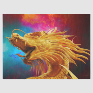 good luck chinese dragon tissue paper