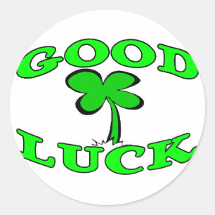 Good Luck Classic Round Sticker