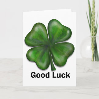 Good Luck Clover Card