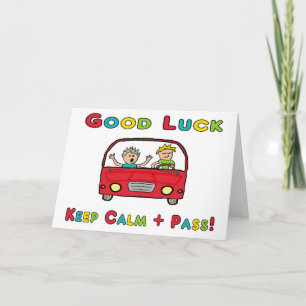 Good Luck Driving Test Card