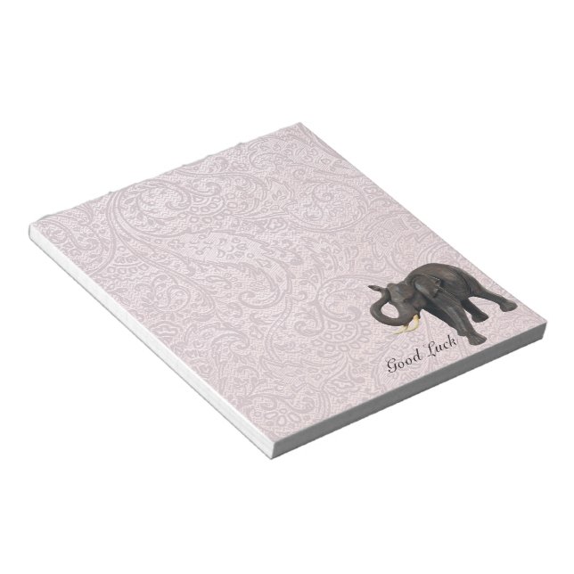 Good Luck Elephant 2 Notepad (Angled)