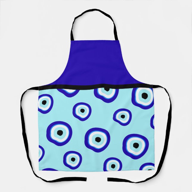 Good Luck Evil Eye Abstract Pattern // Apron (Front)