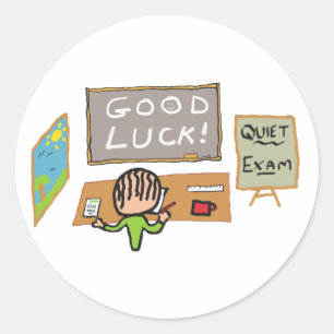 Good Luck Exams Classic Round Sticker