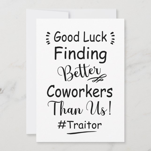 Good Luck Finding Better Coworkers Than Us Coffee Holiday Card (Front)