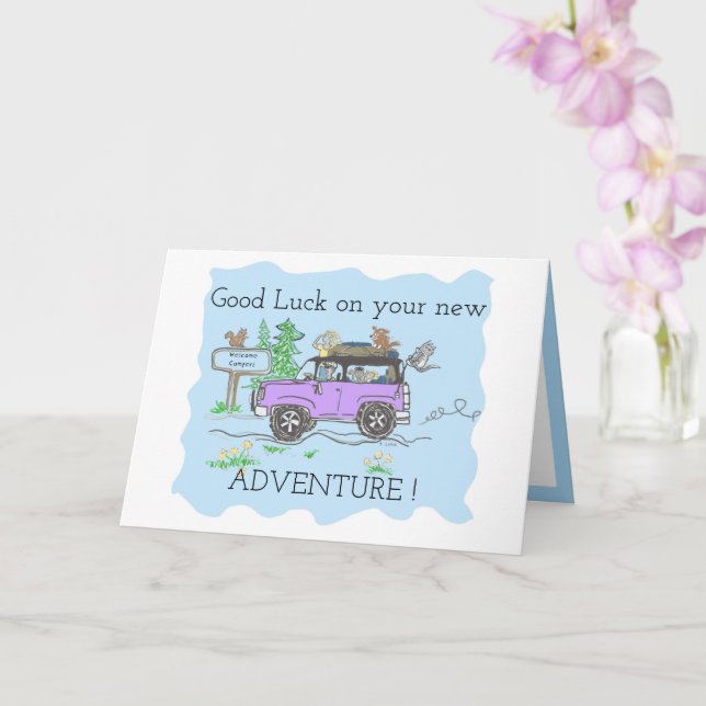 Good Luck for future happiness Card (Orchid)