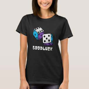 Good Luck Game Night Retro Casino Dice Player Casi T-Shirt