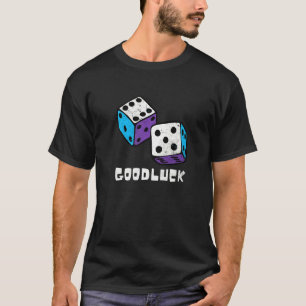 Good Luck Game Night Retro Casino Dice Player Casi T-Shirt