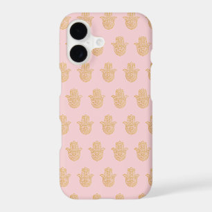 Good luck gift Pink and Gold Fatima Hand