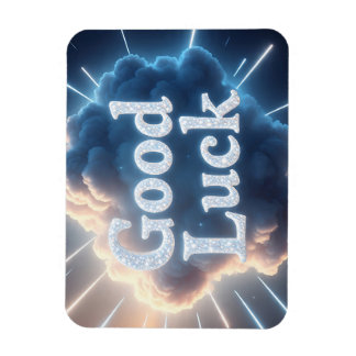 Good Luck — Glowing Cloud Typography with Light Be Magnet