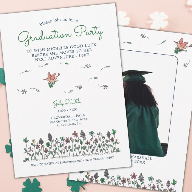 Good Luck Graduation Party Printable Photo Invitation (Creator Uploaded)