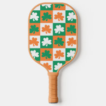 Good Luck Green Orange Ireland pattern Chequered 