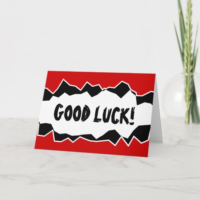 Good luck greeting card design (Front)