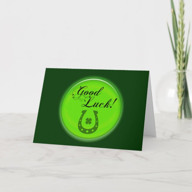 Good Luck Horse Shoe Card (Front)