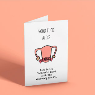 Good Luck Hysterectomy Recovery Card