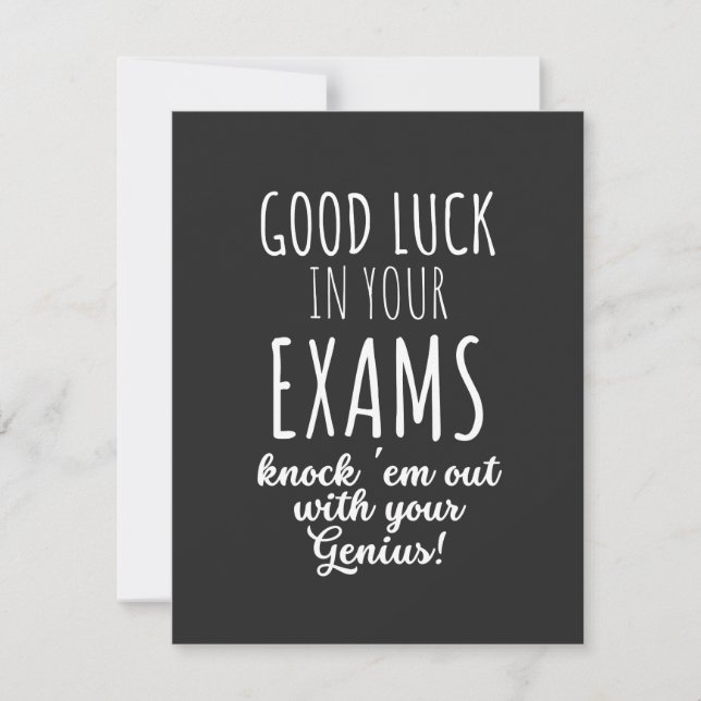 good Luck in your exams (Front)