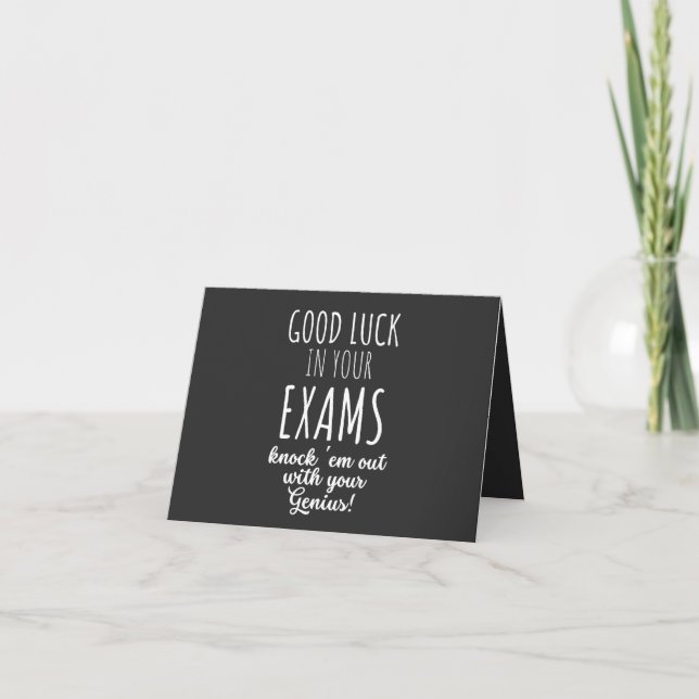 good Luck in your exams Card (Front)