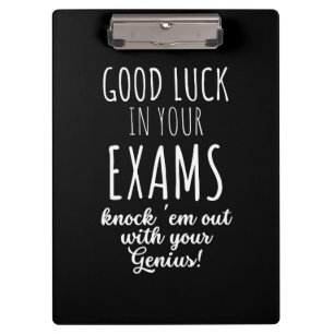 good Luck in your exams Clipboard