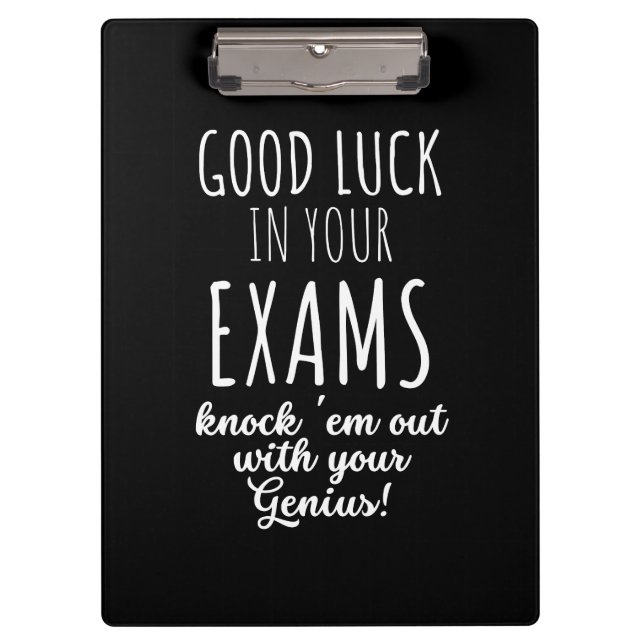 good Luck in your exams Clipboard (Front)