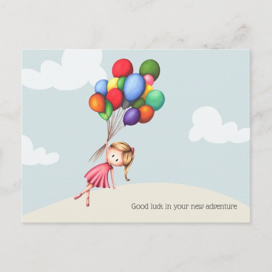 Good Luck In Your New Adventure Customisable Postcard Zazzle Co Uk Good Luck In Your New Adventure Customisable Postcard Zazzle Co Uk
