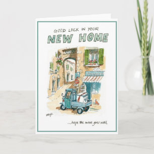 Good luck in your new home greeting card