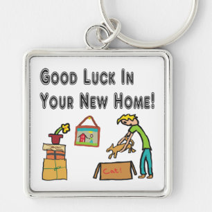 Good Luck In Your New Home Key Ring