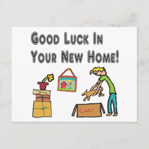 Good Luck In Your New Home Postcard