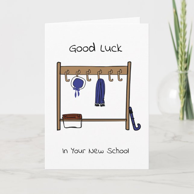 Good Luck In Your New School Card (Front)
