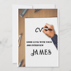 Good Luck Job Interview Cool Card