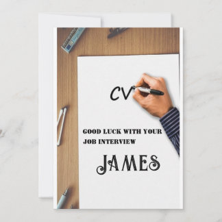 Good Luck Job Interview Cool Card
