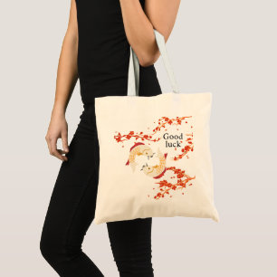 Good Luck Koi Fish with Sakura   Elegant Japanese  Tote Bag